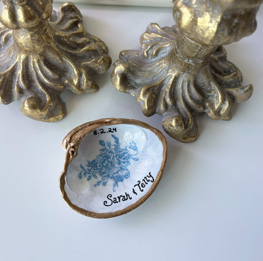 Personalized Seashell Trinket Dish